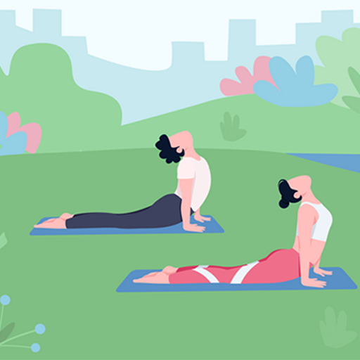 Indoor / outdoor yoga area